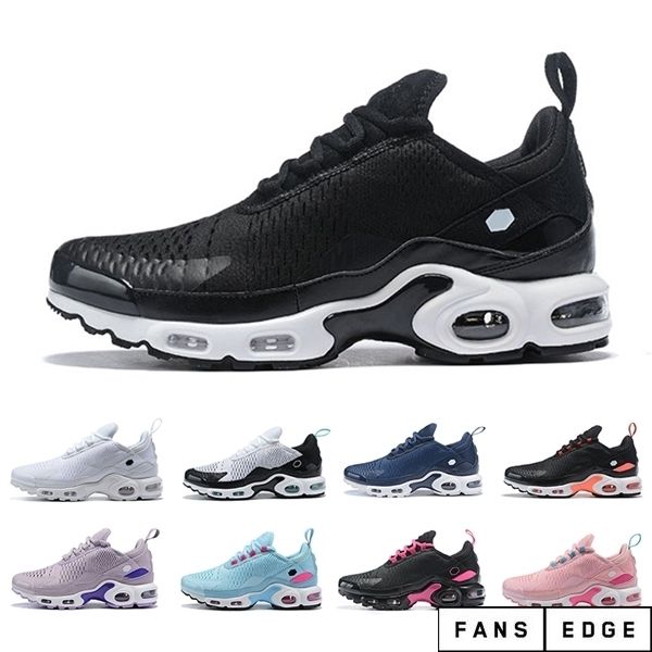 

tn plus men women running shoes triple black yellow outdoor training sports mens trainers zapatos sneakers 36-45