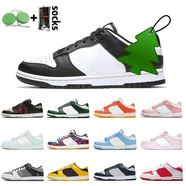 

low 2022 designers running shoes sb unc coast parra abstract art goldenrod black multi camo mens womens skateboard trainers f