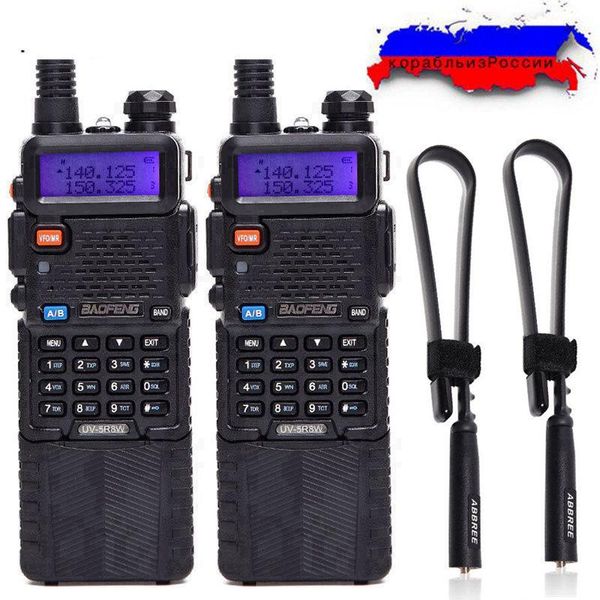 

2pcs baofeng uv-5r 8w high power 10km range uhf/vhf walkie talkie 3800mah battery upgrade of 8watts uv5r hf transceiver