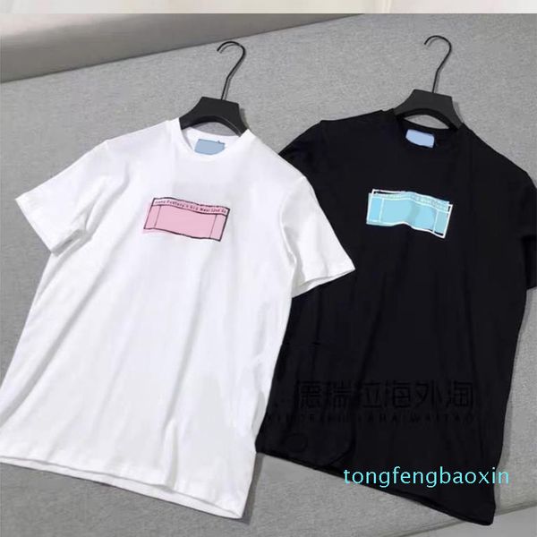 

fashion- women t-shirt men casual summer letter print womens trendy male fashion tees 2021 streetwear white black classic