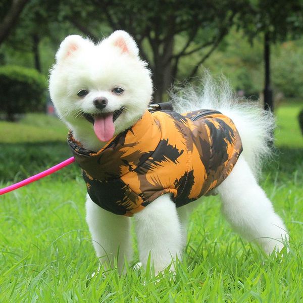 

dog apparel printing pattern large clothes winter puppy jacket warm cotton pet clothing vest reflective coat for small medium big dogs