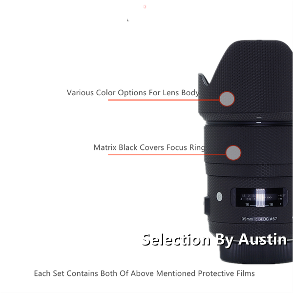 

lighting & studio accessories lens skin decal guard for sigma 35 f1.4 ef mount anti-scratch coat wrap cover case