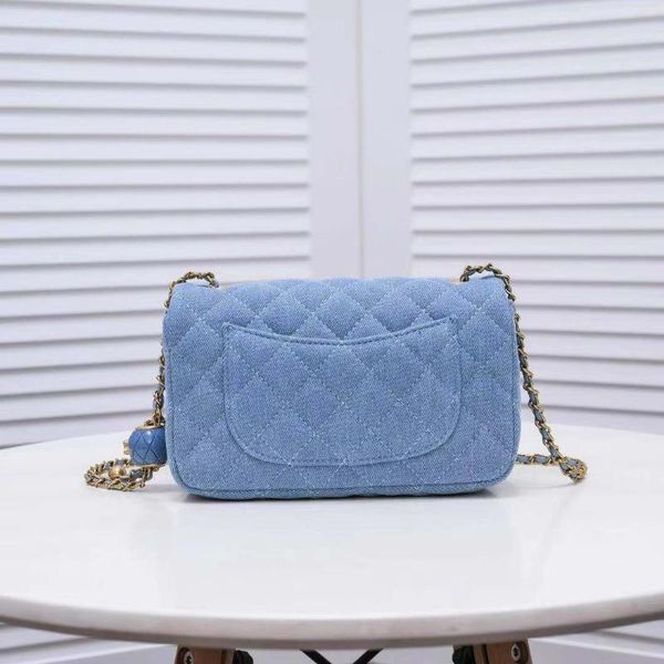 

evening bags women bag fashion shoulder luxury designer handbag classic tannin denim messenger 2021 flip