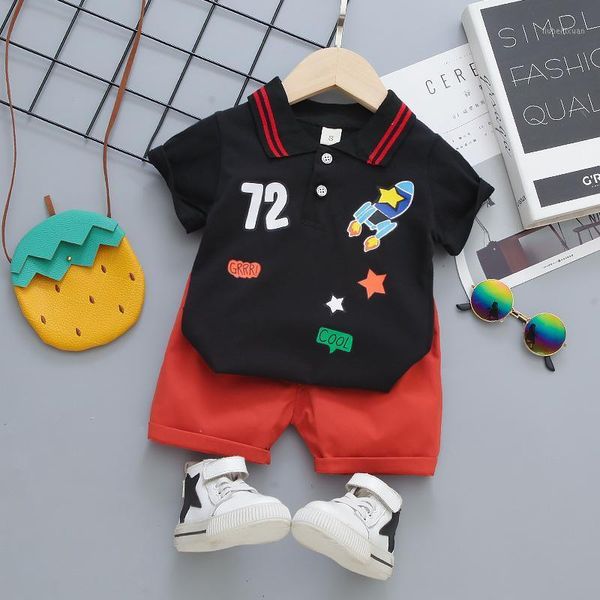 

clothing sets summer children boys girls clothes set baby cotton letter t-shirt plaid shorts 2pcs/set toddler kids tracksuits1, White