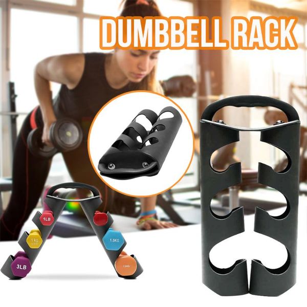 

household 3 tier dumbbell rack office small dumbbell rack fitness personal training gym exercise weight tower #4
