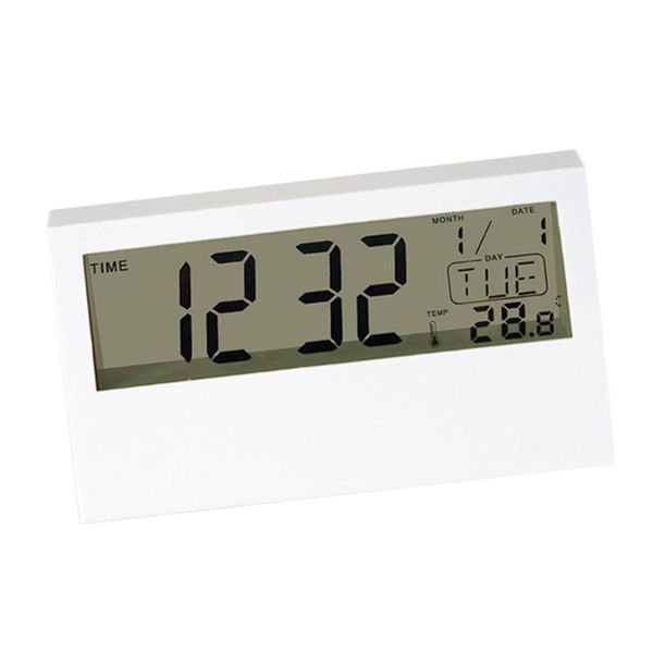 

digital alarm clock time temperature calendar for bedside table decor