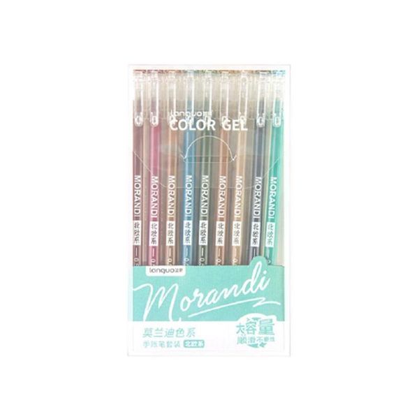 Gelstifte 9 teile/satz Morandi Stift Multi Farbige Tinte Vintage Büro Writting 0,5mm Schreibwaren Für Kinder Liefert Zeichnung P2T8