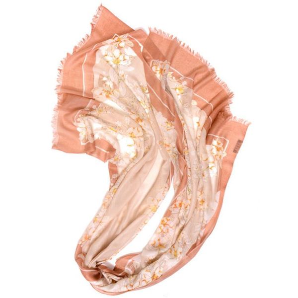 

scarves fashion 100%cashmere women thin printed scarfs orange 3color small tassel 70x200cm, Blue;gray