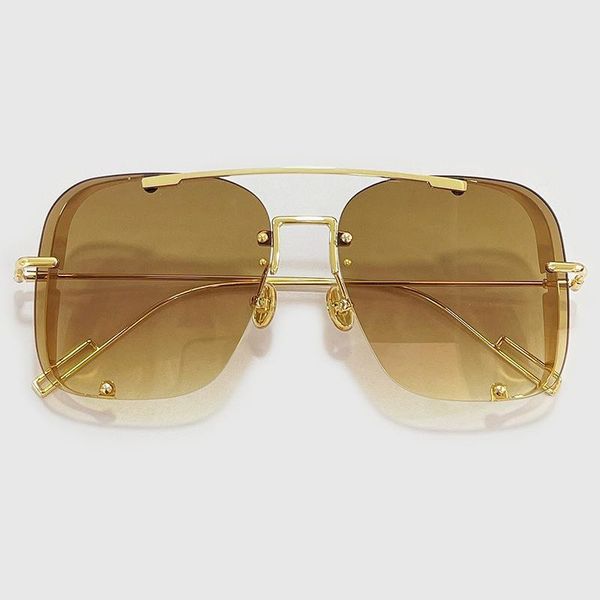 

sunglasses how rimless women brand designer sun glasses gradient shades lens ladies frameless metal eyeglasses uv400, White;black