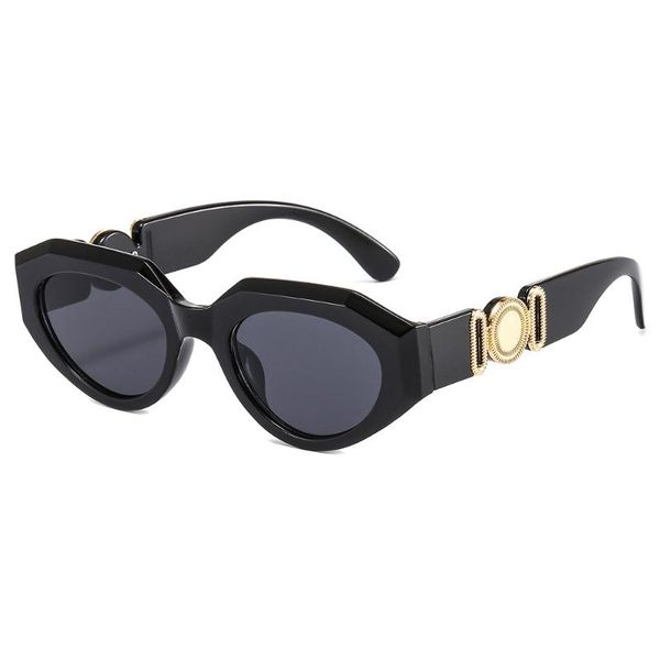 

sunglasses fashion vintage cat eye women men designer travel driving small frame sun glasses for male uv400, White;black