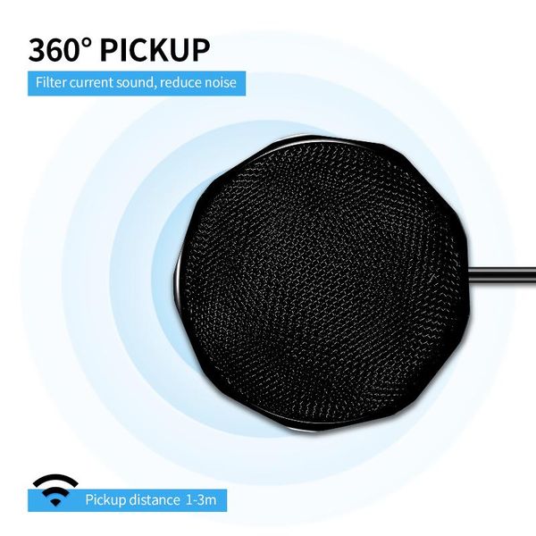 

usb condenser microphone omnidirectional deskcomputer mic 360Â° sound pickup for conference voice chat remote education