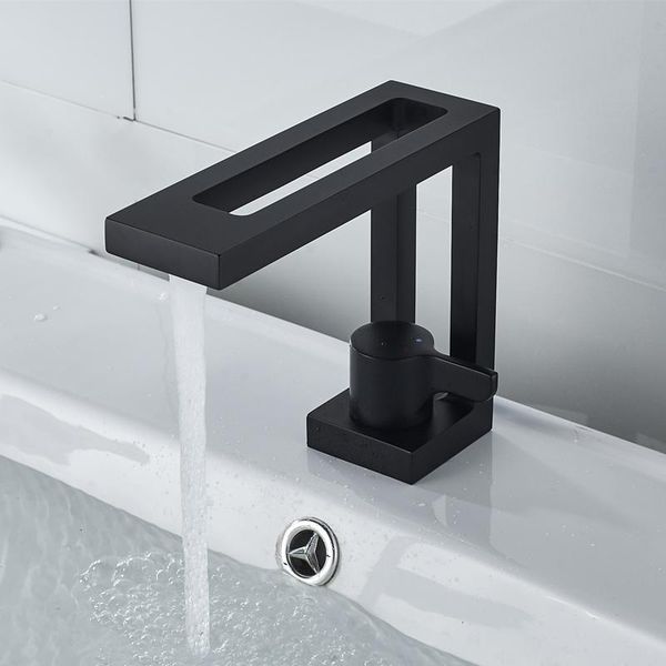 

bathroom sink faucets brass black deck moounted waterfall tap brushed gold faucet tub geometric chrome kitchen taps