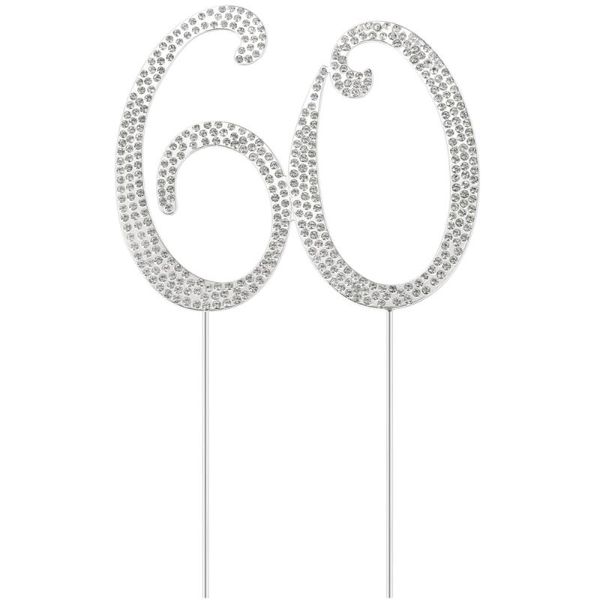 

other festive & party supplies stobok 60th birthday cake er shiny rhinestone cupcake decoration for dessert