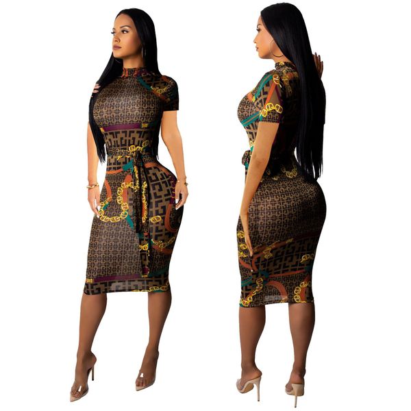 

super dress digital printing european and american fashion slim short sleeve women's one-piece skirt, Black;gray