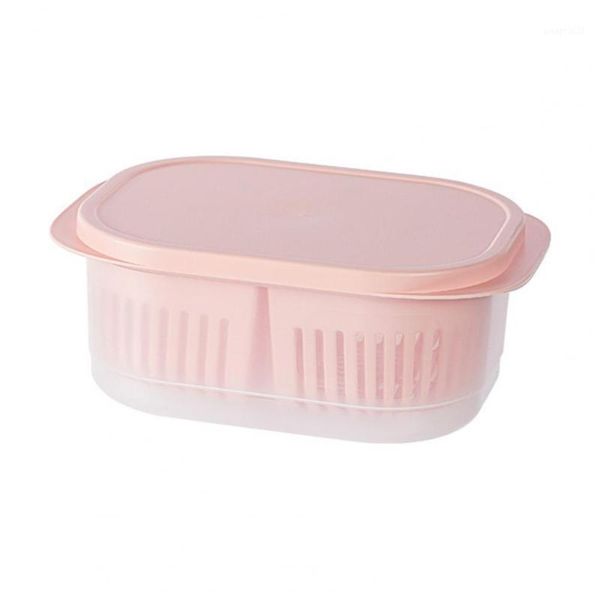 

storage bottles & jars refrigerator fresh-keeping box fresh separation design food with drain tray organizer kitchen gadget