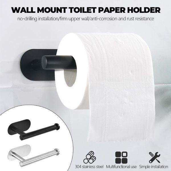 

toilet paper holders 2021 kitchen roll accessory wall mount holder stainless steel tissue rack towel bathroom supplies