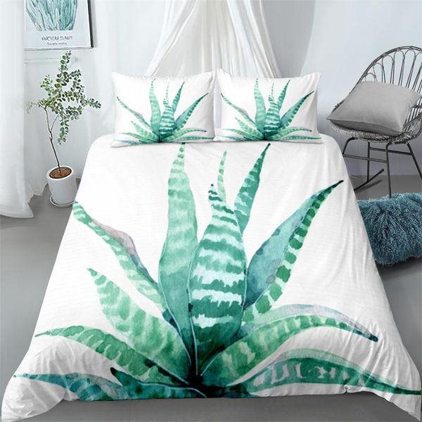 

bedding sets tropical cactus digital art duvet cover set king  double full twin single size bed linen