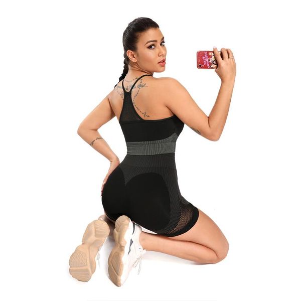 

yoga outfit 2 piece seamless gym set pants clothing net yarn bra workout shorts sportswear fitness ensembles sports wear women outfits