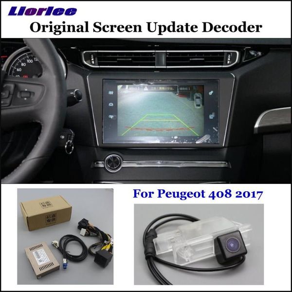 

car rear view cameras& parking sensors original display update system for 408 2021 reverse camera digital decoder track cam