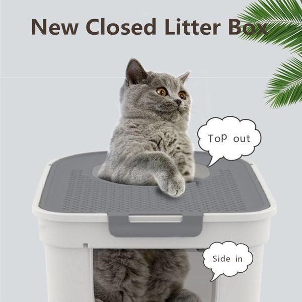 

other cat supplies litter box side-in out double doors deodorant anti-splash toilet enclosed medium large grade sand basin