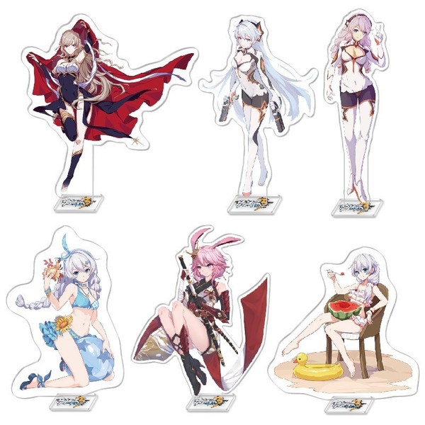 

Honkai Impact 3 Key Chain Women Acrylic Cute Funny Anime Standing Key Ring Kids Keyring Man Girls Keychain Jewelry Portachiavi
