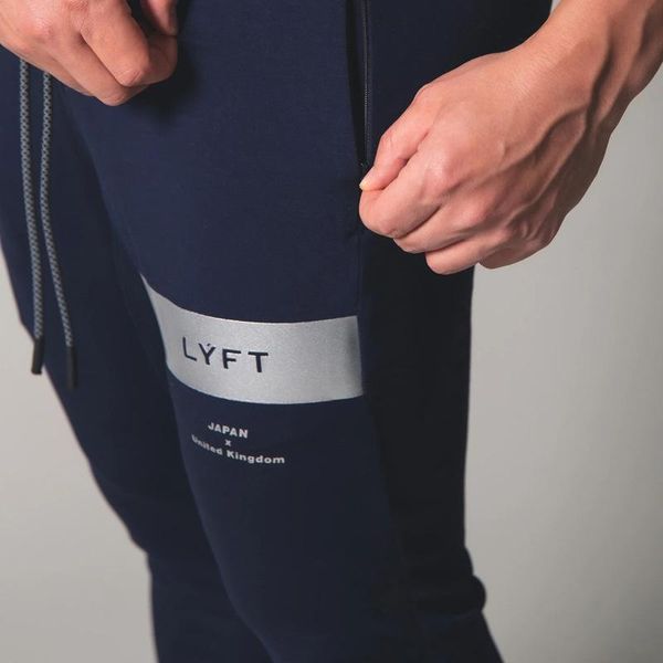 

men's pants 2021 jogging casual sports running cotton slim trousers fitness, Black