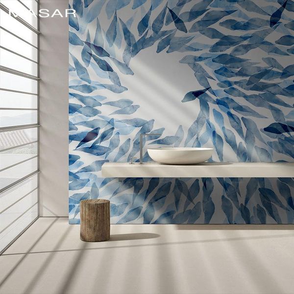 

wallpapers masar analog ink murals abstract group fish restaurant living room background wall bedroom bedside wallpaper seek