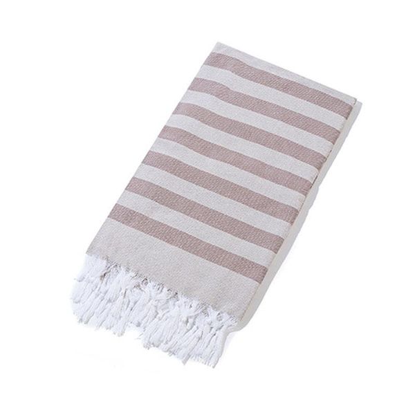 

towel striped turkish pure cotton linen with tassel sports bath travel gym camping baths sauna beach pool shawl soft blanket