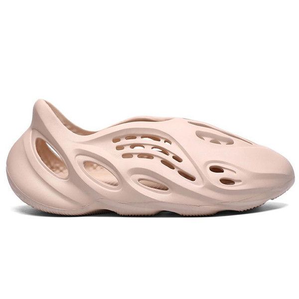 

slipper 2021 kanye foam sandal shoes resin bone triple black white desert sand pantoufle mens women fashion sandals summer luxurys yeezzys s