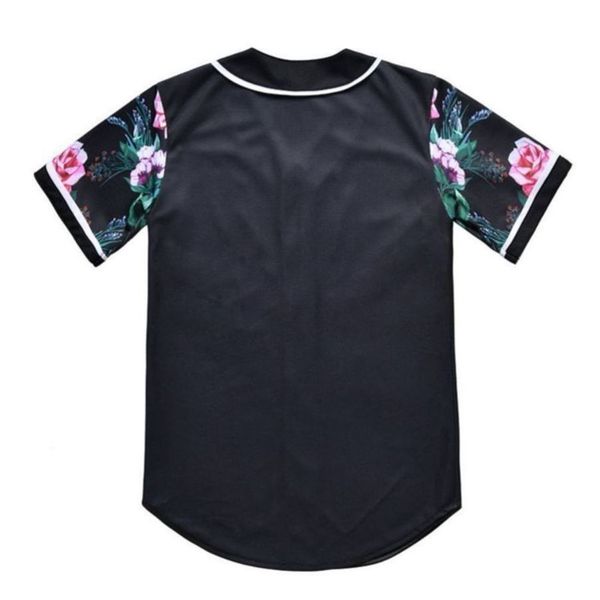 

baseball jersey men stripe short sleeve street shirts black white sport shirt yaj904, Blue;black