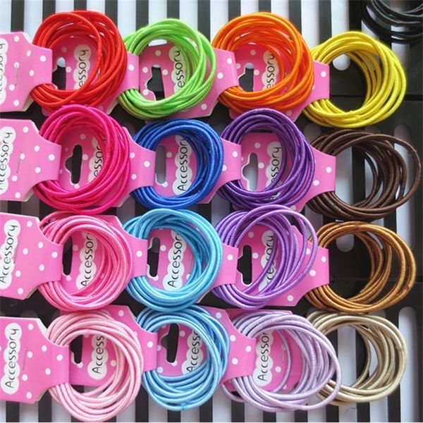 

10pcs/set hair rubber bands kids girls hair bands ring fashion circle hairbands baby headbands band jewelry headband accessories h26enah, Slivery;white