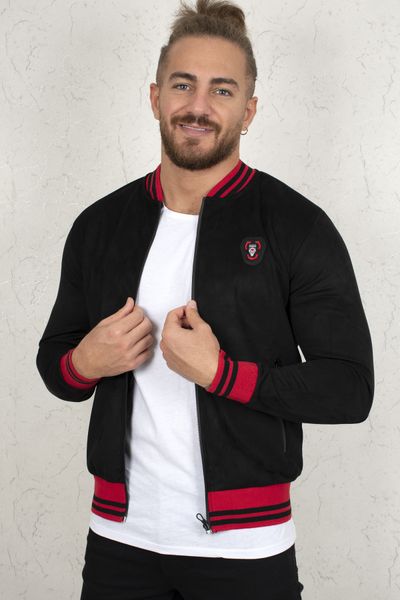 

black pockets zippered rigging detailed suede coats 2100259 qstz, Black;brown