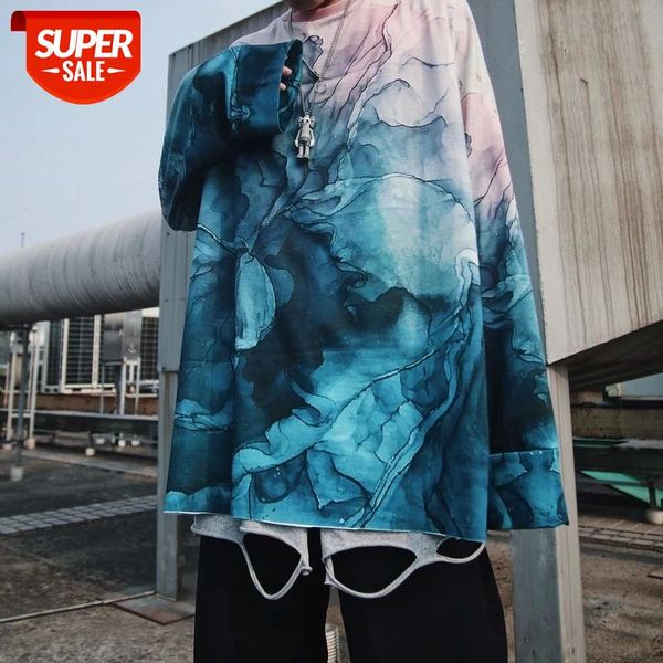 

2020 autumn harajuku long sleeve sweatershirts casual long printing loose women mens vintage new pullovers dropshipping #pn8x, Black