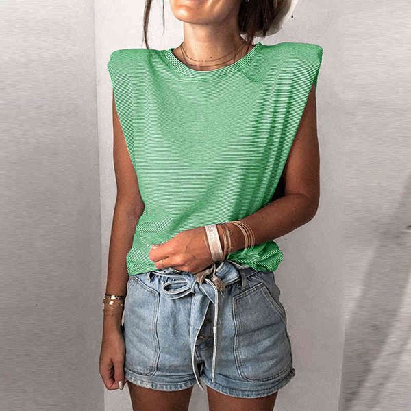 

women's two piece pants women vintage shrug sleeveless blouse shirt 2021 summer casual o neck ladies streetwear fashion loose, White