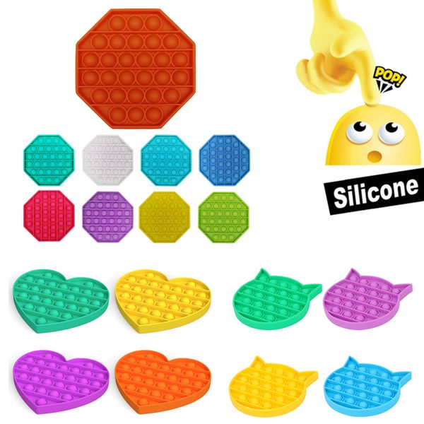 

pop it fidget push bubble toys kids sensory toys push pop toys for children silicone autism special needs antistress