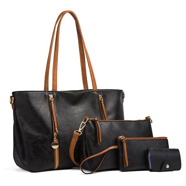 

evening bags yl246 classic women shoulder handbag sets 4 pieces lady hand