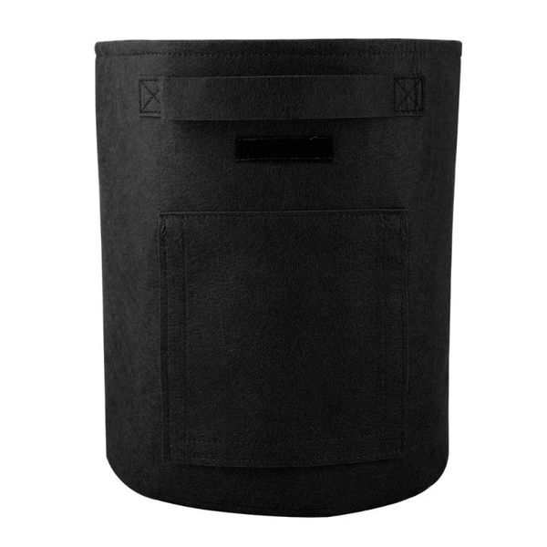 

planters & pots planting bucket decoration bag flower pot garden tools durable indoor and outdoor environmental black non-woven green diy gr