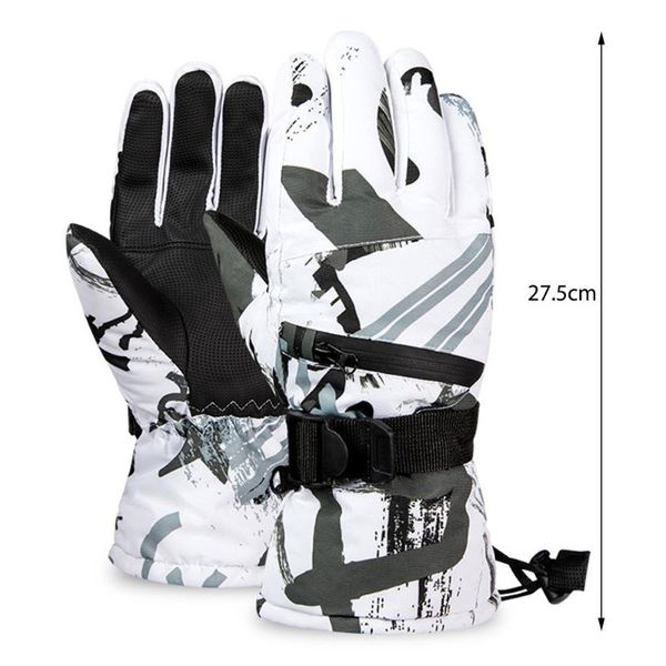 

ski gloves 1 pair thermal glove men women winter windproof snowboard snow 3 fingers touch screen for skiing riding