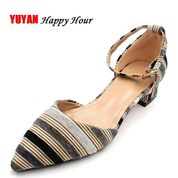 

dress shoes high heels women pointed toe women's pumps ladies brand square heel 5cm zh2961, Black