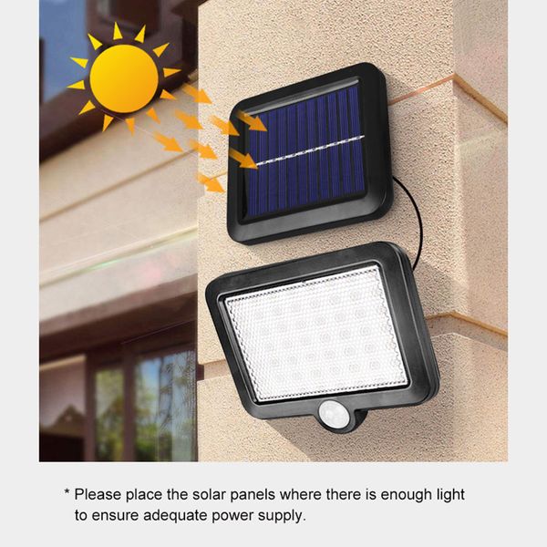 

2021 new cob 56led solar motion sensor outdoor wall light proof dwaterproof water street lamp dropshipping garden decoration p6hz