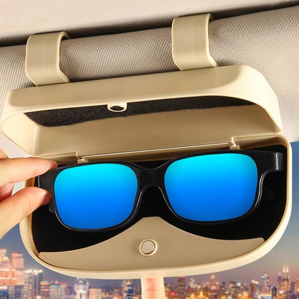 

car organizer cr 1 pc eyeglasses sun visor holder multifunctional for auto automobile