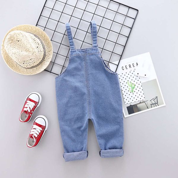 

2019 new korean autumn children's wear carrying pants baby jeansvpqf, Blue
