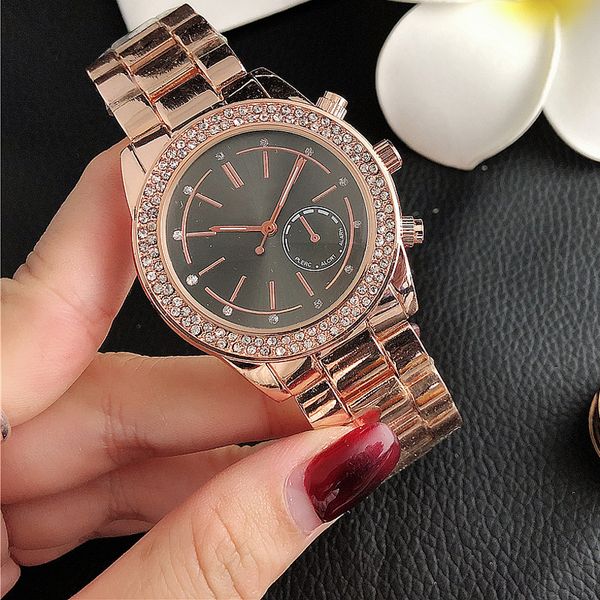 

fashionable and simple temperament modern exquisite watch waterproof 10m zircon watch