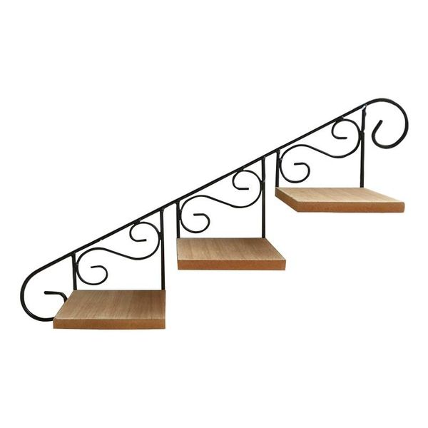 

retro staircase decorative frame wall decoration storage rack wall hanging flower shelf mount flower pot stand home decor