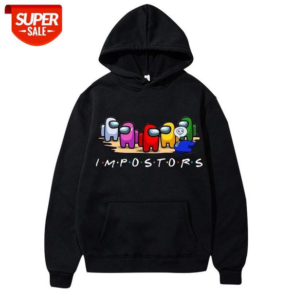 

Funny Among Us Rainbow Crewmates Men Women Hoodies Killer Impostor Pullovers Unisex Hoodie Sweatshirt Oversized Streetwea Hoody #gk6I, Black