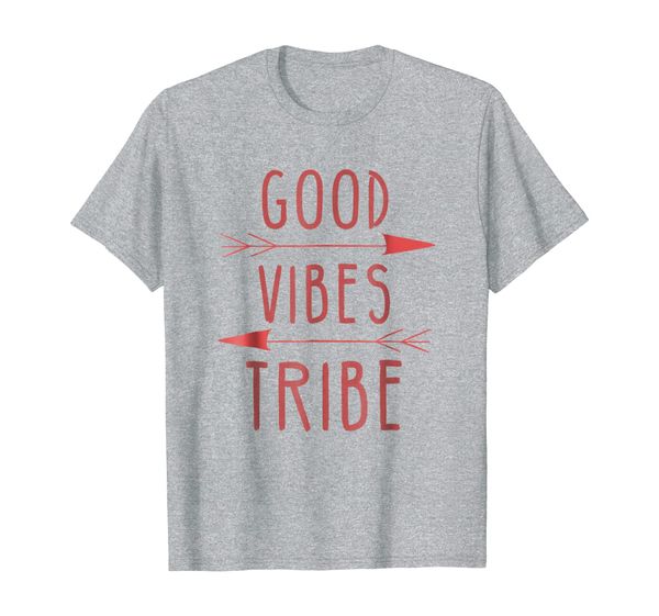 

good vibes tribe t-shirt boho hippie cute arrows for women, White;black
