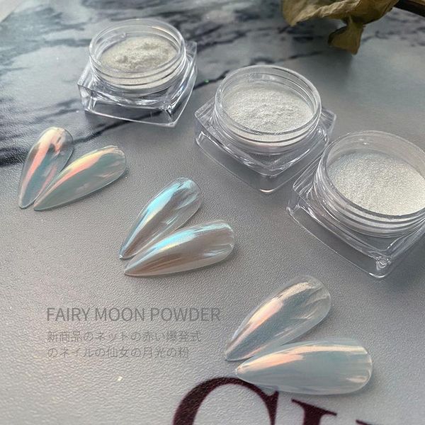 

nail glitter lootaan 1 box polarizing laser illusion ultrathin highlight shining aurora powder potherapy decoration, Silver;gold