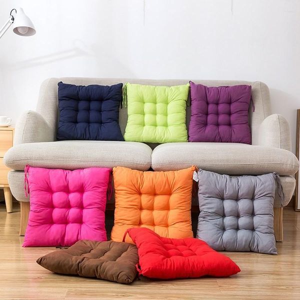 

chair covers thickened square upholstered sanded seat cushion restaurant terrace home office outdoor garden sofa hip protector