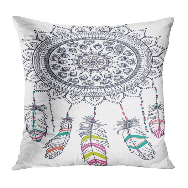 

cushion/decorative pillow dream catcher throw cushion cover ethnic soft velvet square couch pillowcase for sofa chair