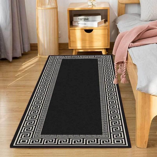 

carpets combination door mats chinese geometry carpet long strip non-slip rugs floor mat for kitchen black bedside rug blanket